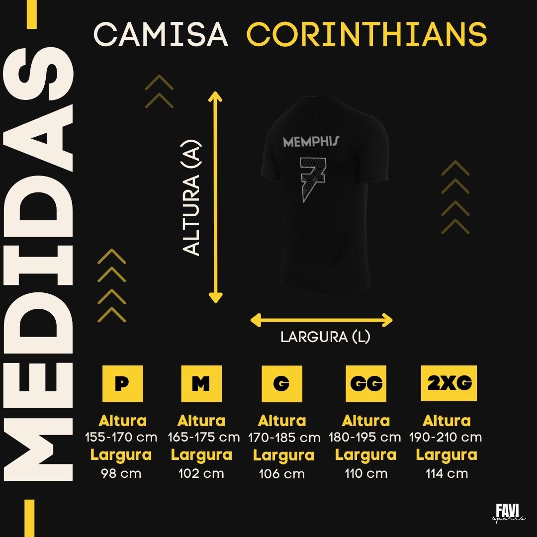 camisa depay tamanho corinthians